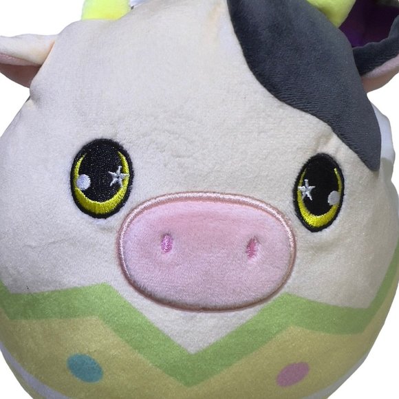 Squishmallows Kellytoy 8” Connor the Cow Plush Easter Pastel Egg Stuffed‎ Toy - Picture 3 of 9